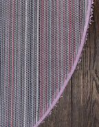 Unique Loom Solid Shag Collection Area Rug (6' 1" Round, Lilac)