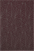 Furnish my Place Geometrical Pattern Indoor/Outdoor Refine Burgundy Abstract Area Rug, Home Decor Mat, Contemporary Rug for Living Room, Made in USA -2' x 4' Rectangle