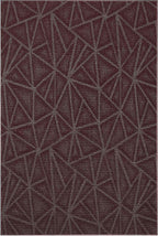 Furnish my Place Geometrical Pattern Indoor/Outdoor Refine Burgundy Abstract Area Rug, Home Decor Mat, Contemporary Rug for Living Room, Made in USA -4' x 6' Rectangle