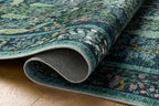 Loloi Rifle Paper Co. Canopy Collection CNP-05 Teal 2'-3" x 5' Accent Rug