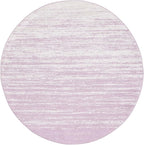SAFAVIEH Adirondack Collection Area Rug - 8' Round, Cream & Purple, Modern Ombre Design, Non Shedding & Easy to Clean, Ideal for Living Room, Bedroom, Office, Dining Space (ADR113L)