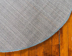 Unique Loom Solo Collection Area Rug - Calabasas (7' 10" Round, Light Blue)