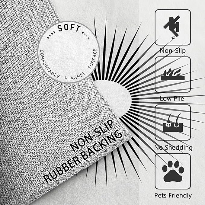 Mid Century Rugs for Living Room -Minimalist Sun Rug, 5x6 ft, Black and White Area Rug, Modern Abstract Washable Non-Slip Stain Resistant Carpet, Optical Illusion Home Decor & Gifts