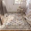Rugcomf Bedroom Rug 3x5 Rug Washable Area Rug Non Slip Low Pile Boho Small Carpet for Bedroom, Bedside, Kitchen, Entryway, Kids Room, Office, College Dorm Essentials for Girls (Colorful)