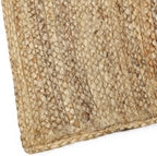 REDEARTH Rectangular Area Rug - Hand Woven Braided 100% Natural Jute - Artisan Made Boho Jute Rugs for Bedroom - Kitchen - Living Room - Farmhouse - Aesthetic Home Decor (6'x9' - Natural)