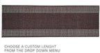 Custom Made Runner Rug for Kitchen Foyer Hallway Entry Choose Your Length 26 Inch Wide Geometric Checkered Design Brown Color (46 feet x 26 inch)