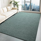 HQAYW 5x7 Area Rugs for Living Room Bedroom, Modern Thickened Memory Foam Soft Rug, Indoor Low Pile Minimalist Washable Non Slip Carpets for Kids Girls Boys Nursery Dorm Home Decor, Grey Green