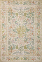 Loloi Rifle Paper Co. Canopy Collection CNP-05 Ivory 5'-0" x 5'-0" Round Accent Rug