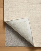 Loloi Magnolia Home by Joanna Gaines Henley Collection HNY-01 Ivory/Smoke 3'-6" x 5'-6" Accent Rug