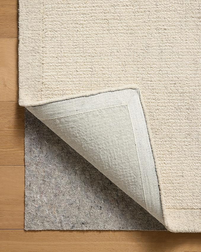 Loloi Magnolia Home by Joanna Gaines Henley Collection HNY-01 Ivory/Smoke 2'-6" x 7'-6" Runner Rug