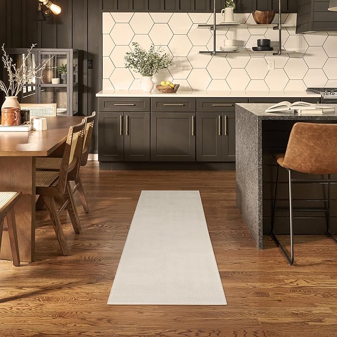 Nourison Home Nordic Ivory 2' x 6' Area Rug - Easy Clean, Non Shedding, Bed Room, Living Room, Dining Room, Kitchen (6' Runner)