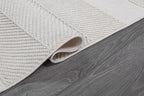 Beverly Rug Micro Loop Area Rug White 6x9 Modern Luxury Soft Boho Geometric Durable Indoor Area Rugs for Living Dining Room Office Stain Resistant Non Shedding Casual Indoor Carpet White 6 x 9