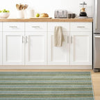 Dash and Albert Caravan Machine Washable Area Rug - 2' x 3' Multicolor Stripe Washable Accent Rug Durable, High Traffic Area Kitchen, Hallway, Bedroom, Stairs