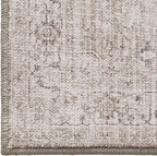 LUMI 8x12 Washable Area Rug for Living Room, Ultra Soft Vintage Rugs with TPE Non Slip Backing, Stain Resistant, Low Profile Carpet High Traffic for Bedroom, Dining Room