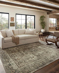 Loloi Magnolia Home by Joanna Gaines Sinclair Collection SIN-01 Pebble/Taupe 2'-0" x 5'-0", .25" Pile Height, Machine Washable, Accent Rug