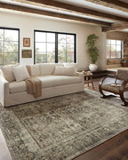 Loloi Magnolia Home by Joanna Gaines Sinclair Collection SIN-01 Pebble/Taupe 2'-0" x 5'-0", .25" Pile Height, Machine Washable, Accent Rug