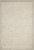 Loloi Magnolia Home by Joanna Gaines Henley Collection HNY-01 Ivory/Silver 2'-6" x 7'-6" Runner Rug