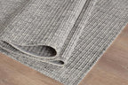 Beverly Rug Easy Jute Gray Rug 5x7 Solid Washable Durable Outdoor Indoor Area Rugs for Living Dining Room Patio Office Stain Resistant Non Shedding Casual Indoor Outside Carpet (5 x 7 Gray)