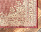 Unique Loom Reza Collection Traditional Persian Style Area Rug, 2 ft 2 in x 3 ft, Burgundy/Ivory
