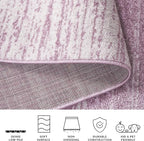 SAFAVIEH Adirondack Collection Area Rug - 8' Square, Cream & Purple, Modern Ombre Design, Non Shedding & Easy to Clean, Ideal for Living Room, Bedroom, Office, Dining Space (ADR113L)