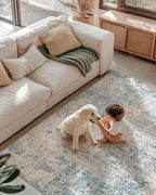 ILANGO 8x10 Area Rug for Living Room Bedroom Washable Modern Rugs 8' x 10' with Non Slip Backing High Traffic Indoor Carpet for Dining Room Dorm Non-Shedding & Fade Resistant Modern