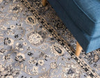 Unique Loom Sialk Hill Collection Area Rug - Washington (2' 11" x 16' 5" Runner Gray/Black)
