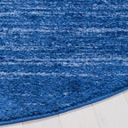 SAFAVIEH Adirondack Collection Area Rug - 10' Round, Light Blue & Dark Blue, Modern Ombre Design, Non Shedding & Easy to Clean, Ideal for Living Room, Bedroom, Office, Dining Space (ADR113F)