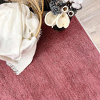 Alfa Rich 3x10 Dark Pink Washable Area Rugs for Living Room Hallway Kitchen Girls Cotton Runner