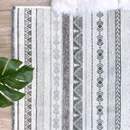 Alfa Rich 5x8 Gray Off White Washable Area Rugs for Living Room Bedroom Kitchen Decor Cotton Rug