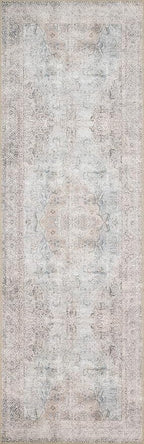 Loloi Loren Collection LQ-04 Silver/Slate 5'-0" x 7'-6" Area Rug
