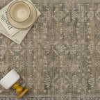 3x8 Brown Area Rug Runners for Hallways Washable Vintage Distressed Carpet Low Pile Non Slip Indoor Retro Soft Long Accent Rug Bedroom Kitchen Bathroom Laundry Dining Living Room