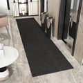 Ottomanson 3'11" x 45' Hallway Runner with Scraper Pile - Extra Durable Non-Slip Rug Mat for Indoor & Outdoor Use - Ideal for Kitchen, Entryway & Garage - High-Traffic Carpet, Black