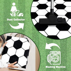 Soft Soccer Rugs for Bedroom, Machine Washable, Cute Bedside Boys Area Rug for Kids Toddlers Teens, Soccer Lovers Home Decor Indoor Carpet for Living Room, Dorms, Nursery, 7x9 FT