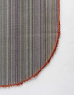 Unique Loom Solid Shag Collection Area Rug (5' 1" x 8' Oval, Terracotta)