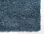 Unique Loom Davos Shag Collection Area Rug - Solid (3' 3" Square, Marine Blue)