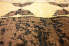 Unique Loom Taftan Collection Border Geometric Tribal Inspired Design Area Rug (9' 10 x 13' 0 Rectangular, Brown/ Tan)
