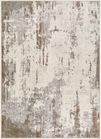 4x6 Area Rug Living Room Rugs - Washable Neutral Modern Abstract Soft Thin Rug Indoor Floor No Slip Rug Carpet for Bedroom Under Dining Table Home Office Decor - Brown/Grey/Beige