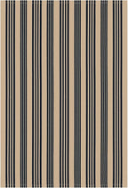 KOZYFLY Striped Outdoor Rug 5x7 Ft Area Rug Brown and Black Washable Indoor Outdoor Rug Cotton Outdoor Patio Rugs Farmhouse Rugs for Living Room Carpet for Patio Dining Room Bedroom