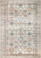Keen Home Design 6x9 Rug - Machine Washable Area Rug with Non-Slip Backing, Ideal for Living Room, Dining Room, Bedroom - Vintage, Easy Clean, Durable, Low Pile Rug - (6' x 9')