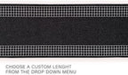 Custom Made Runner Rug for Kitchen Foyer Hallway Entry Choose Your Length 26 Inch Wide Geometric Checkered Design Black Color (24 feet x 26 inch)