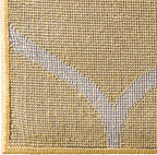 Rugs.com Lattice Frieze Collection Rug – 5' x 8' Yellow Medium Rug Perfect for Living Rooms, Large Dining Rooms, Open Floorplans