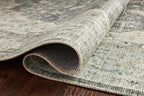 Loloi Skye Collection SKY-12 Charcoal/Dove 6'-0" x 6'-0" Round Area Rug