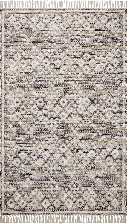 Loloi Angela Rose Rivers Collection RIV-01 Denim/Ivory 3'-6" x 5'-6" Reversible Accent Rug