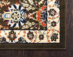 Unique Loom Espahan Collection Area Rug - Cape Cod (5' 3" x 8' Rectangle, Green/ Black)