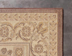 Unique Loom Versailles Collection Traditional Classic Medallion Floral Motif Area Rug (6' 0 x 9' 0 Rectangular, Brown/ Ivory)