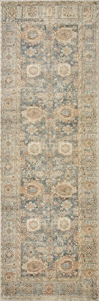 Loloi Margot Collection MAT-03 Ocean/Spice 8'-6" x 11'-6" Area Rug feat. CloudPile, No-Shed Easy Clean Large Patterned Area Rug for Living Room, Bedroom, Dining Area