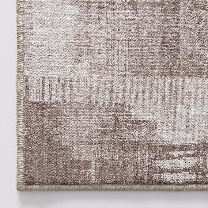 LUMI 8x12 Washable Low-Pile Area Rug for Living Room, Ultra Soft Modern Abstract Rugs Non Slip with Rubber Backing, High Traffic, Stain Resistant Carpets, Ideal for Bedroom, Dining Room, Indoor