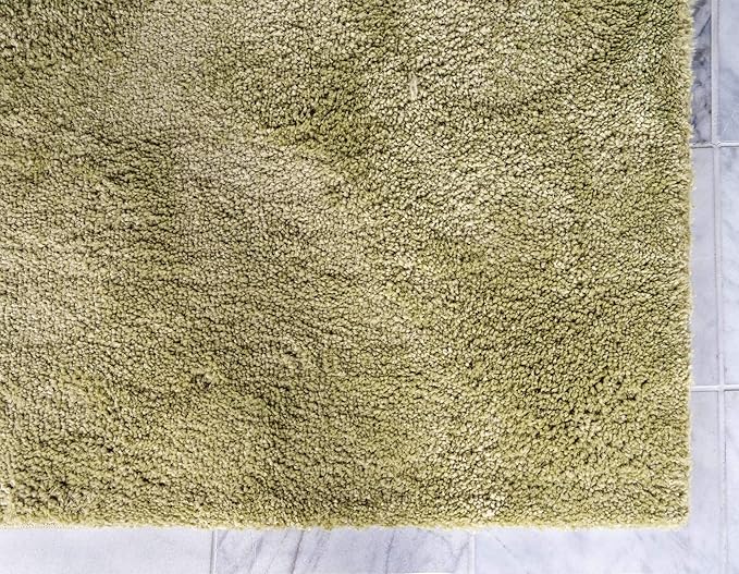 Unique Loom Solo Collection Area Rug - Calabasas (5' 3" x 7' 7" Rectangle, Light Green)