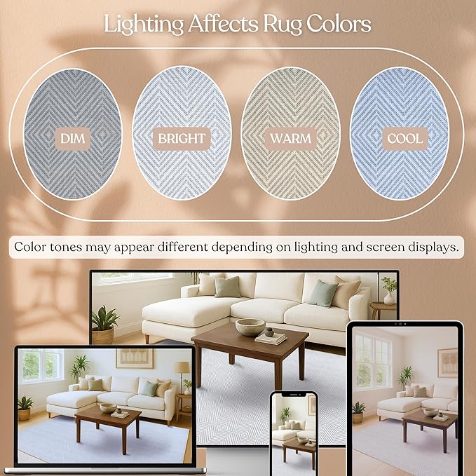 Fame Living Washable Area Rug. Modern Farmhouse. Vintage. Turkish. Bohemian. Distressed. Oriental. Traditional. Rugs for Living Room. Dining. Bedroom. Office. Entryway. Foyer. (864CC, 9' x 12')