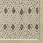 Dash & Albert Chandler Tan Machine Washable Rug, 8.5 X 11.5 Feet, Tan Geometric Pattern